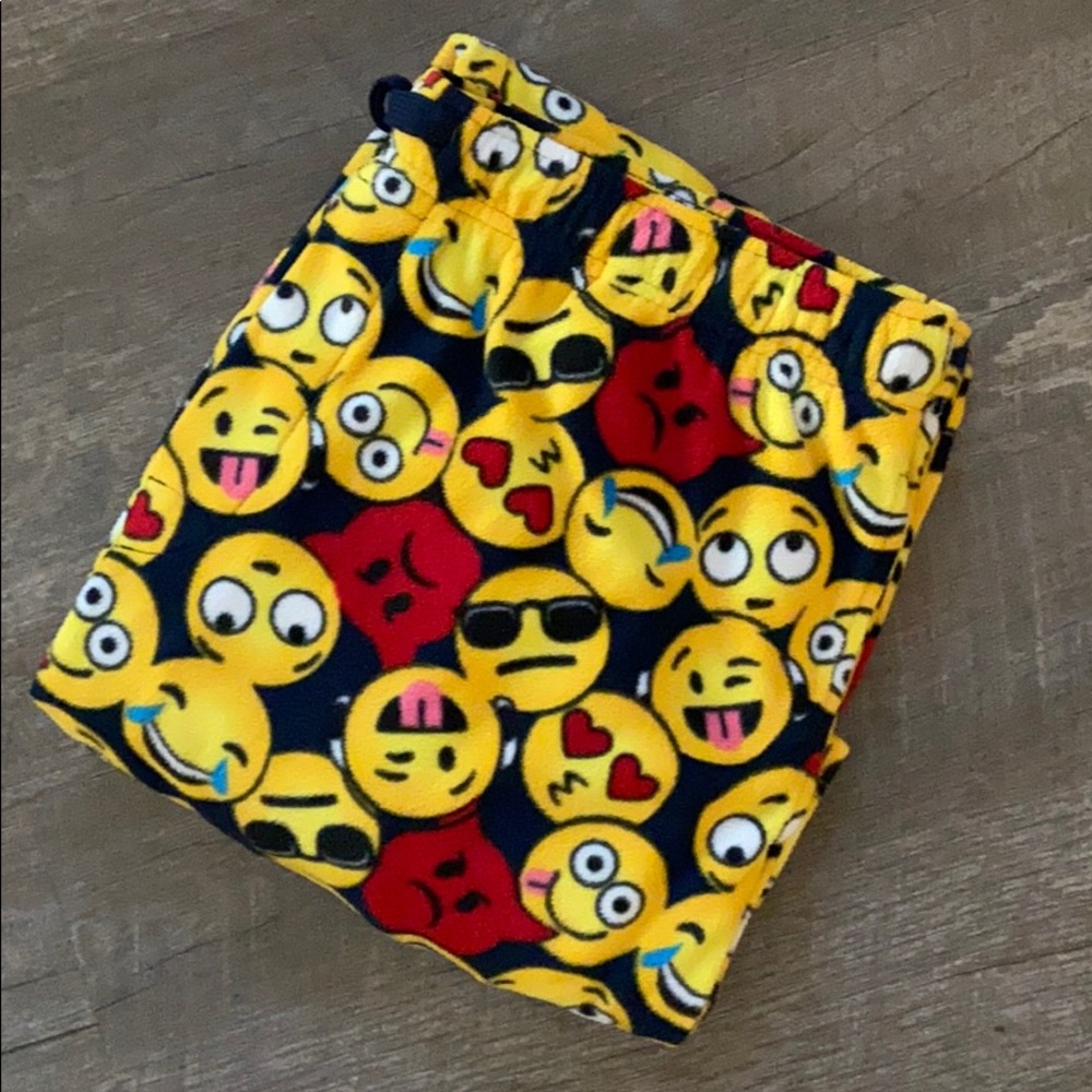 Croft & Barrow Mens Large Emoji Fleece Sleep Pants